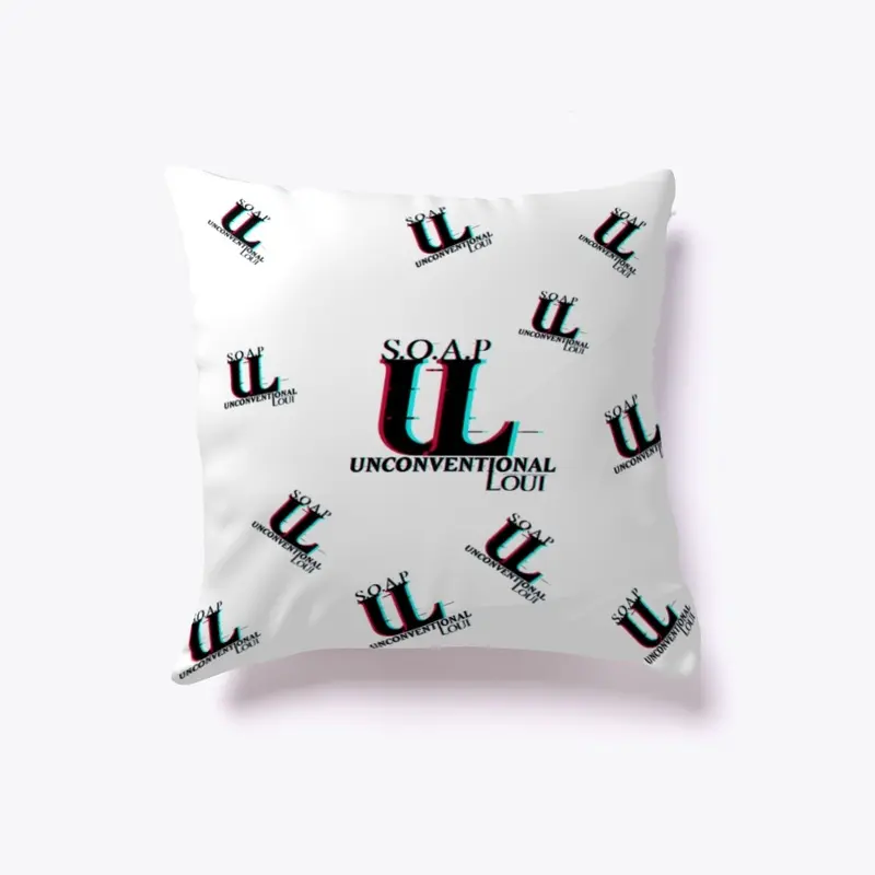 Unconventional Loui Throw pillow 